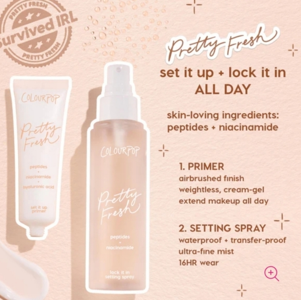 ColourPop Pretty Fresh Lock It In Setting Spray, 100ml, NIB - Picture 6 of 6